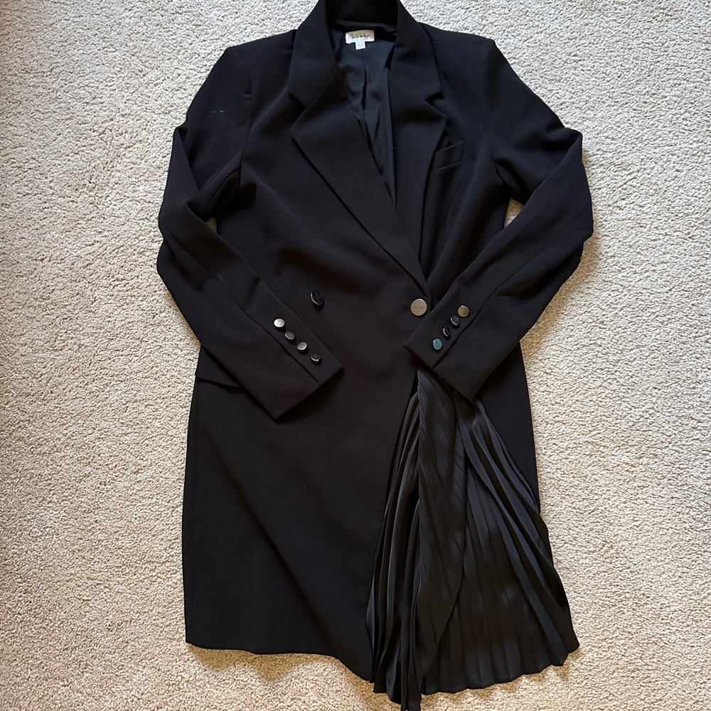 Nicole Miller Charcoal Gray Blazer